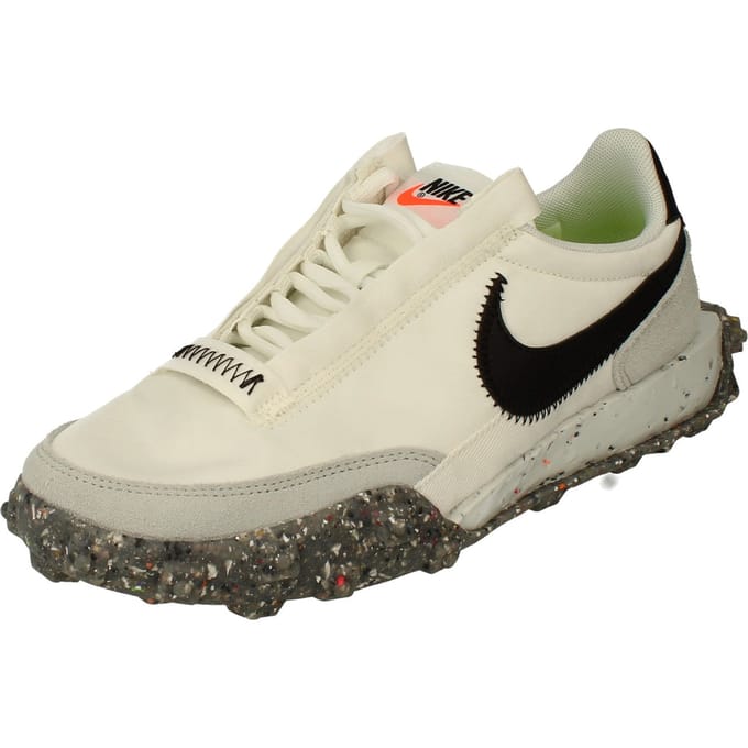 Nike Waffle Racer Crater Dames Witte Sneakers