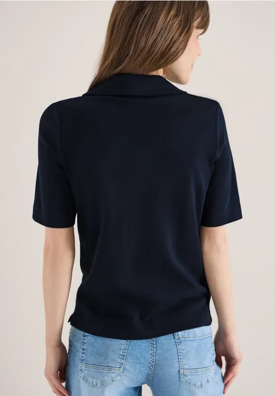 Effen poloshirt met korte mouwen
