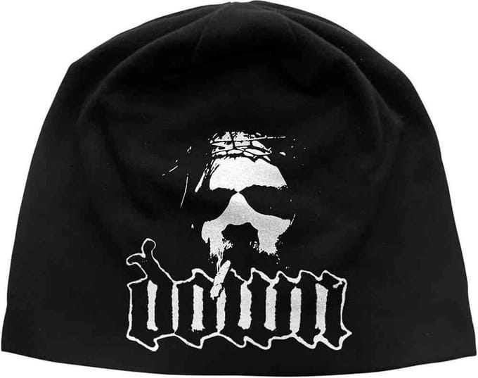 Down - Logo/Face Beanie Muts - Zwart