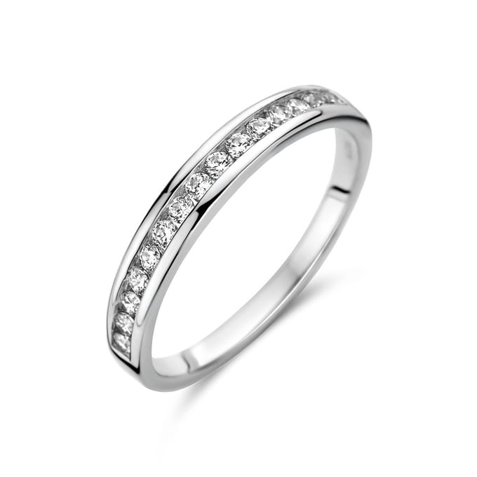 Gerhodineerd Zilver Ring Met Zirkonia 1333891