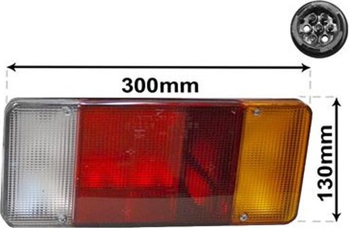Achterlicht rechts Iveco Daily Iii Open Laadbak/ Chassis. Model: 1998-03 - 2009-10
