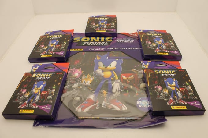 Stickerset Panini Sonic Prime (FR) 8 Onderdelen
