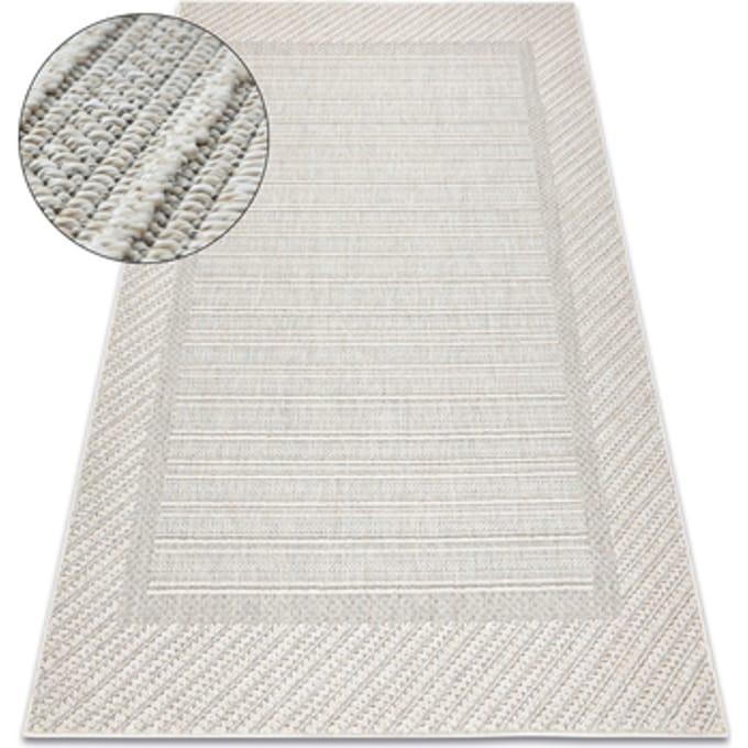 Kleden Rugsx Tapijt JERSEY 19261 grijs - Kader, structureel, 120x170 cm