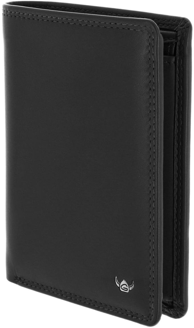 Golden Head Leren portemonnee Polo RFID Protect Kombischeintasche 1348 Schwarz zwart