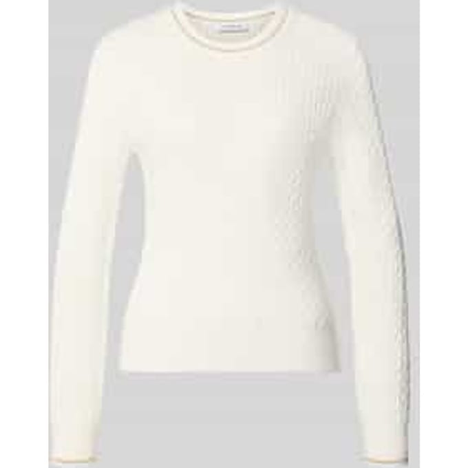 Slim fit pullover van katoenmix