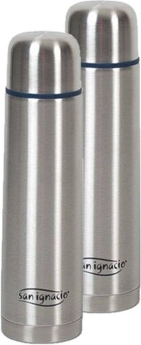 San Ignacio Thermosfles - 2x - 350 ml - RVS - voor koude en warme dranken - isoleerkan