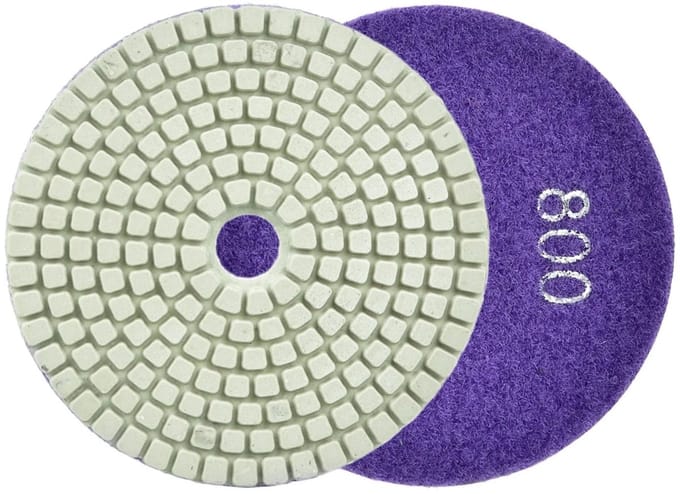 GEKO Diamant polijstpad - 100mm - klittenband - Geschikt voor nat gebruik - G800