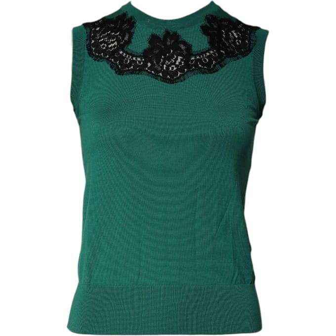 Lacetrim Mouwloze Tricot Top