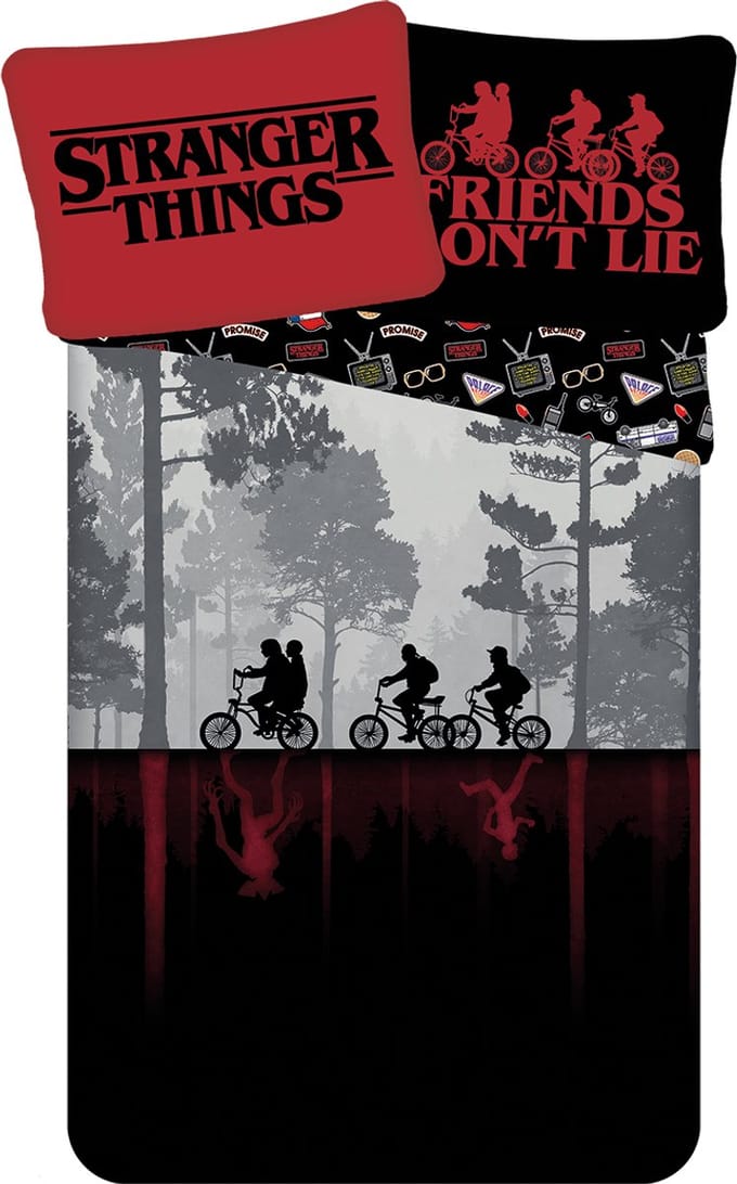 Stranger Things Dekbedovertrek 140 x 200 cm - 70 x 90 cm