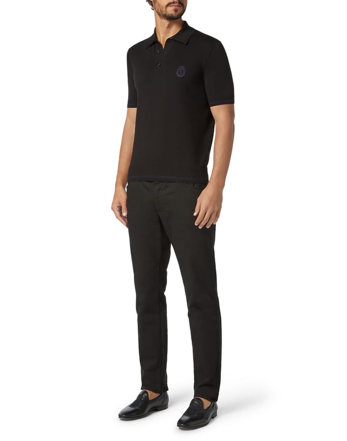 Pullover Polo-Nek Crest
