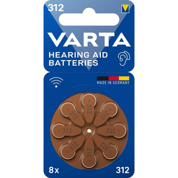 VARTA Hearing Aid Battery 312 Blister 8