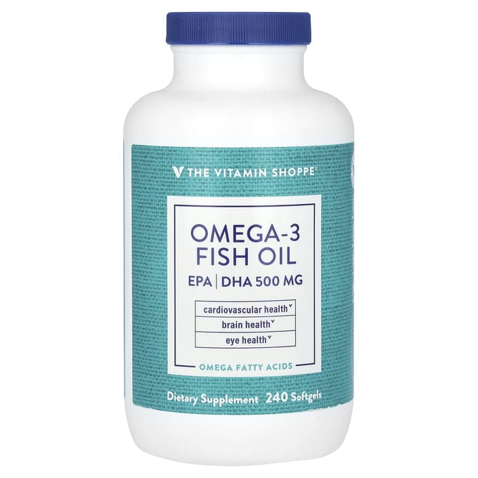The Vitamin Shoppe, Omega-3 Visolie, 240 Softgels