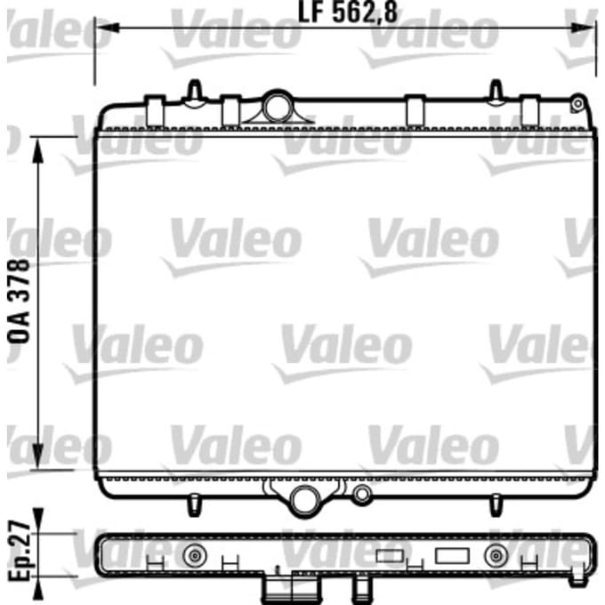 Radiator, motorkoeling VALEO 732894