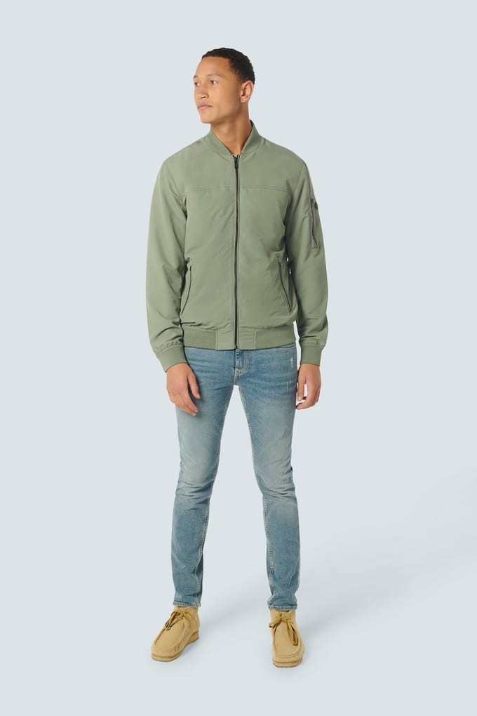 No Excess Jacket Short Fit Bomber Light Army Größe: S | Bomberjacken Outlet | Herren | Grün