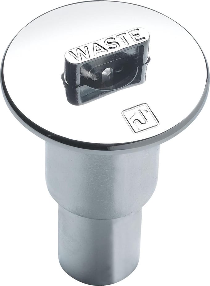 VETUS Dekdop Vuilwater - voor slang 38mm - Chroom