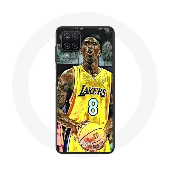Coque - MANIACASE - Samsung Galaxy A12 - Kobe Bryant Dunk - Silicone - Souple - Noir noir