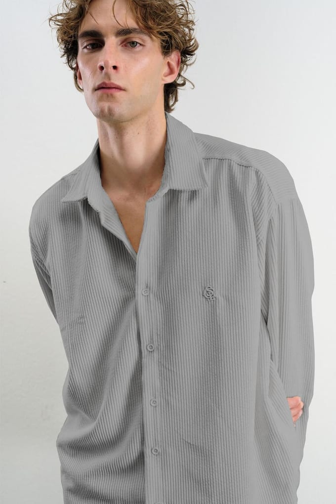 Oversized Velours Shirt