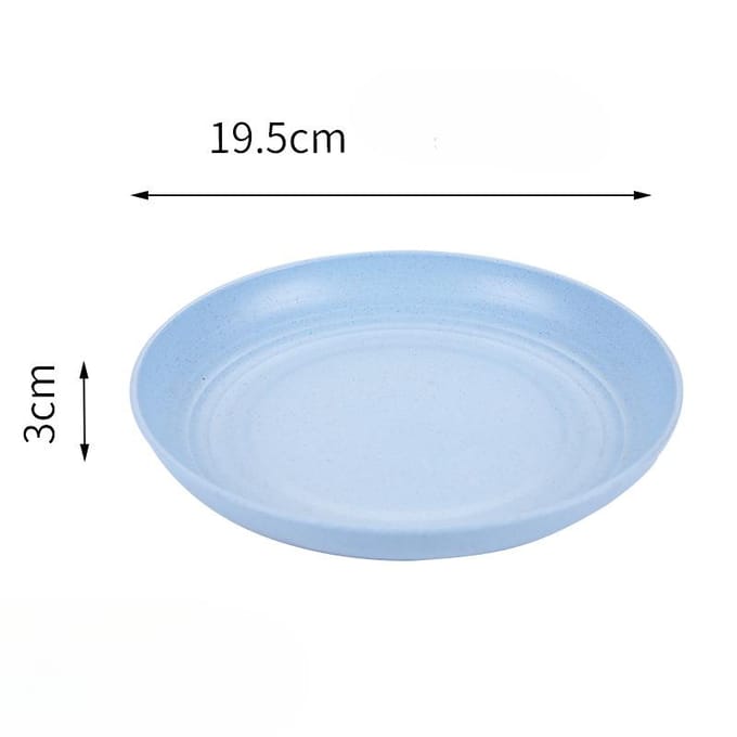 Couverts ronds en paille de blé, assiette à fruits multicolore, disque de 20 cm, assiette créative 20cm white