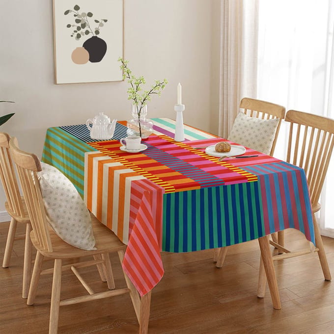 Asir - Tafelkleed - Veelkleurig - 50% katoen / 50% polyester - 140 x 300 cm