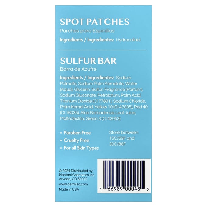 Dermisa Acne Kit, Voor Alle Huidtypen, 2-Delige Kit blue