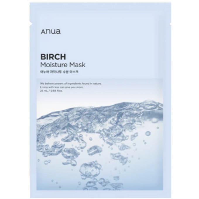 Anua - Birch Moisture Mask 2025 Version - 25ml x 1 sheet