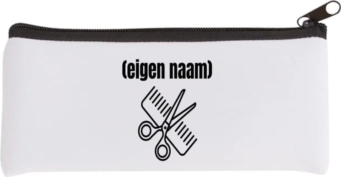 Akyol - kapperschaar en kam met eigen naam Etui - Kapper - barbers - collega's - verjaardag - afscheidscadeau - geschenk - kado - 20 bij 9 cm