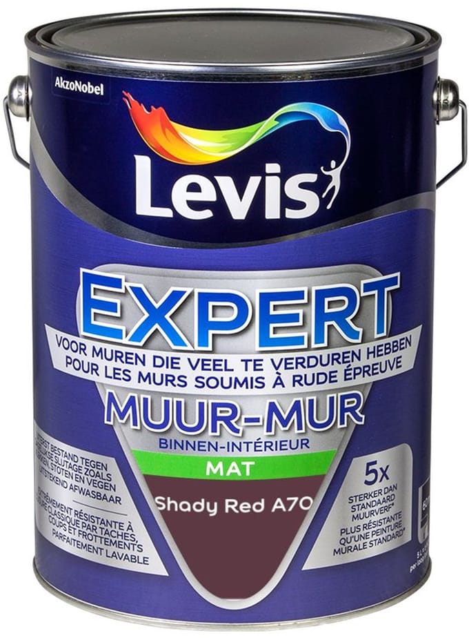Levis - Expert Muur Binnen Mix - Shady Red A70 - Mengverf - 5 L