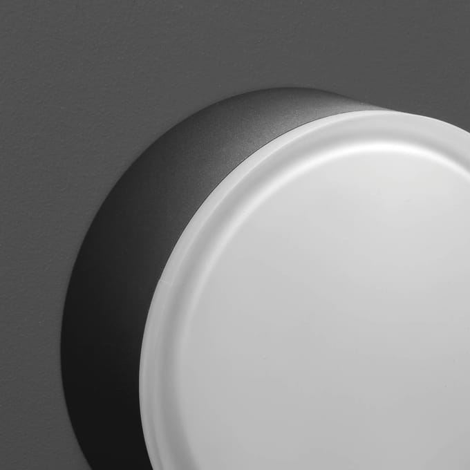 LCD LED plafondlamp 1421 voor buiten plafond, grafiet Ø 20,5cm