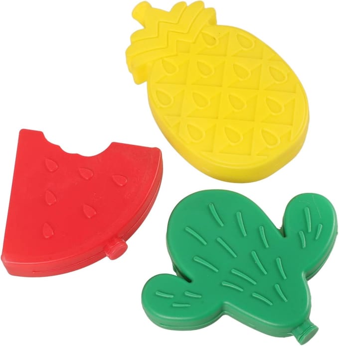 Koelelementen Set - Koelbox Elementen - Voedsel Koelen - Herbruikbaar Plastic - 11x11x11 cm - Diverse Kleuren
