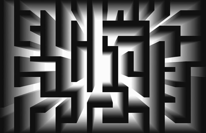 Fotobehang Abstract Pattern Modern | XL - 208cm x 146cm | 130g/m2 Vlies