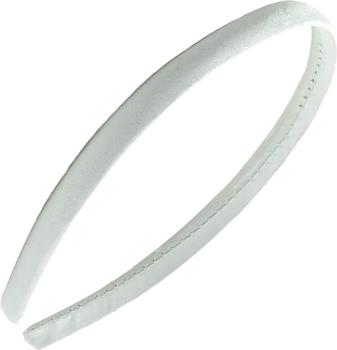 Fako Fashion - Diadeem - Hoofdband - Haarband - Satijn - 10mm - Gebroken Wit