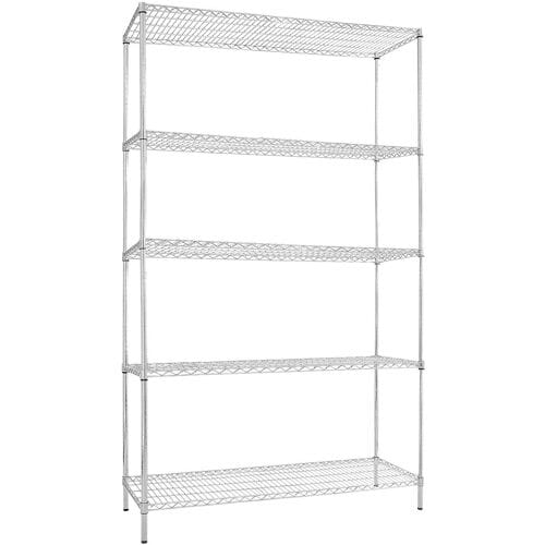 GGM Gastro Stahlregal - 1200x450mm - 5 Ablagen - Chrom