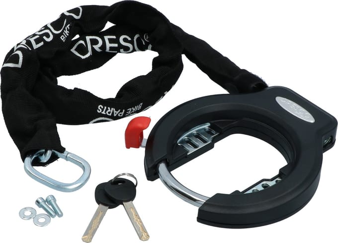Dresco Ringslot Met Plug-in Ketting 90cm, Ø5,5mm