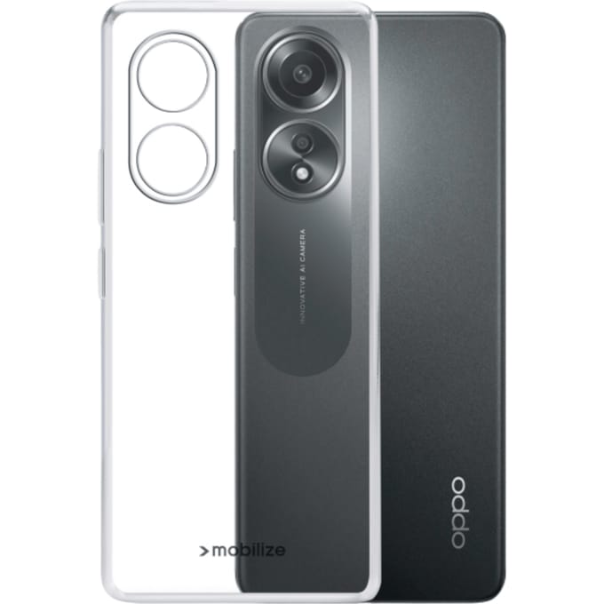 Mobilize OPPO A58 Siliconen (TPU) Hoesje Transparant