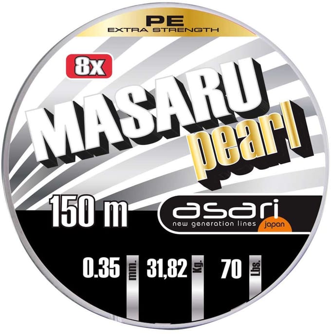 Asari Masaru Pearl Gevlochten Vislijn 150 M Groen 0.200 mm