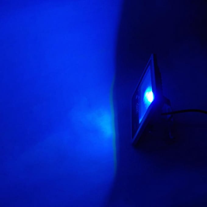 LED Bouwlamp / Schijnwerper Blauw - 10 Watt - Buitenverlichting