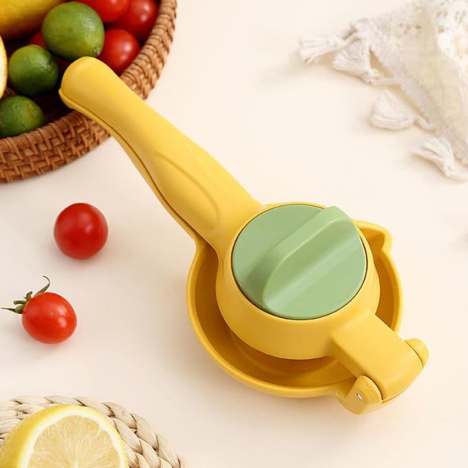 Citroenpers Hand Held Juicer Lemon Lime Squeezer Handleiding Oranje Citruspers Juicer Squeeze Keuken Handleiding Juicers