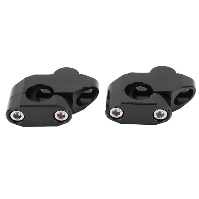 Rehausseurs de guidon 7/8 pouces Alliage d'aluminium CNC Accessoire de modification de moto universel Black black