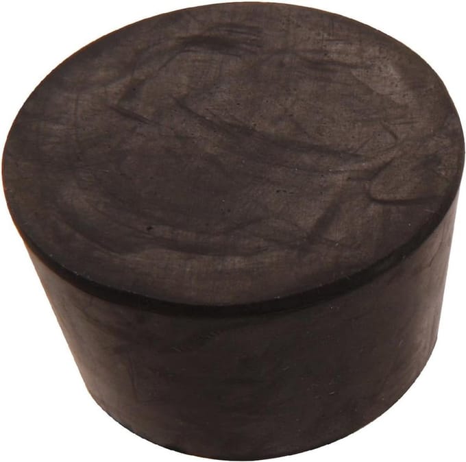 Rubberen Stop - Afsluitdop - Container Afdichting - Zwart Rubber - 2 stuks - Zwart