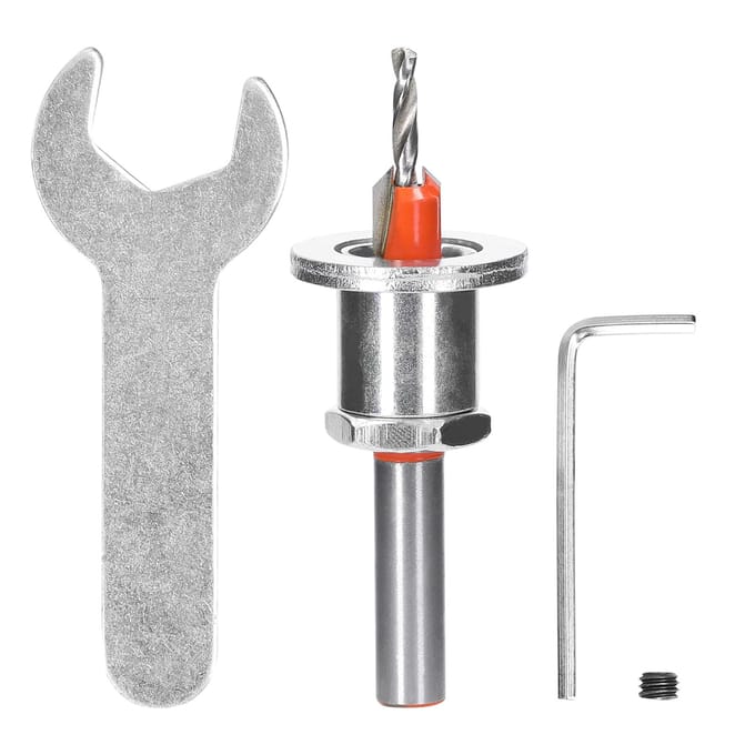 8mm Schacht Carbide Verzinkboor Houtbewerking Bovenfreesbit 2.5-10.5mm Hoogte Verstelbare Frees 2.8mm veelkleurig