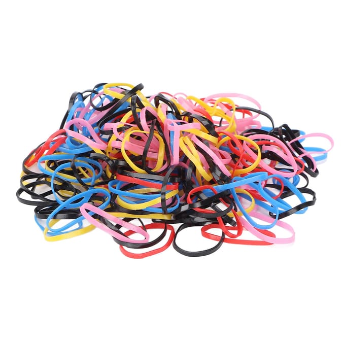 Élastiques colorés à haute élasticité, boucles pour cheveux solides, petits élastiques jetables