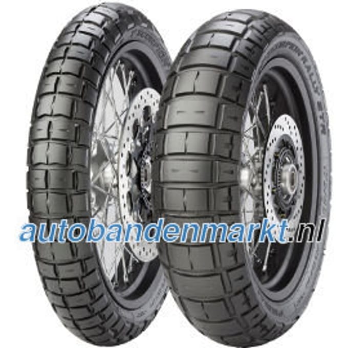 Pirelli Scorpion Rally STR ( 120/70 R18 TL 59V M+S keurmerk, M/C, Voorwiel DOT2021 )