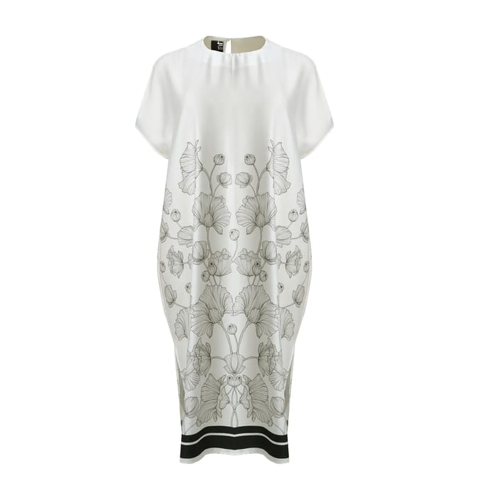 Zijde bloemenprint jurk dames Mat Fashion