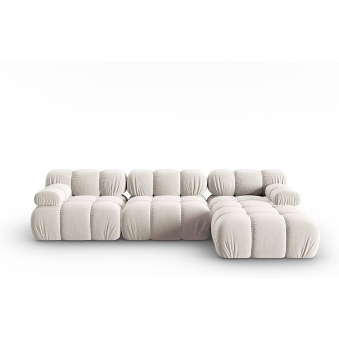 Modulaire-4-zitshoekbank Tropea rechts velvet | Milo Casa