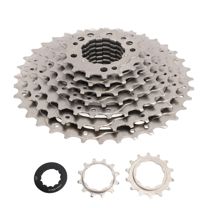 9 Speed 12-36T Freewheel 9 Speed Cassette Aluminiumlegering Fiets Fiets Freewheel voor Elektrische Fiets Bromfiets gray