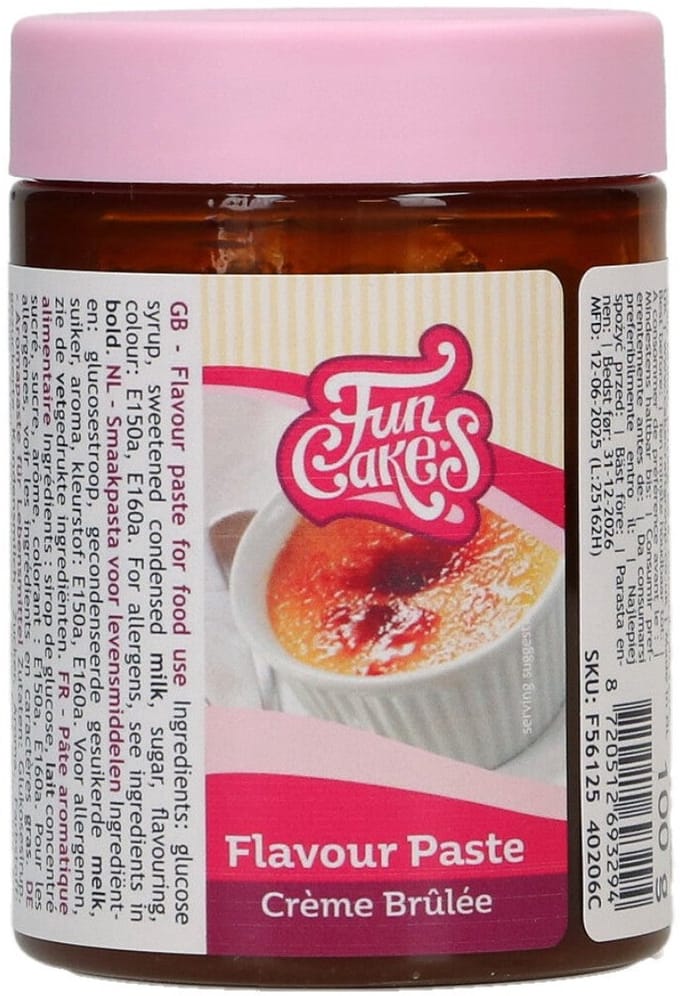 FunCakes Smaakpasta - Aroma - Crème Brûlée - 100g