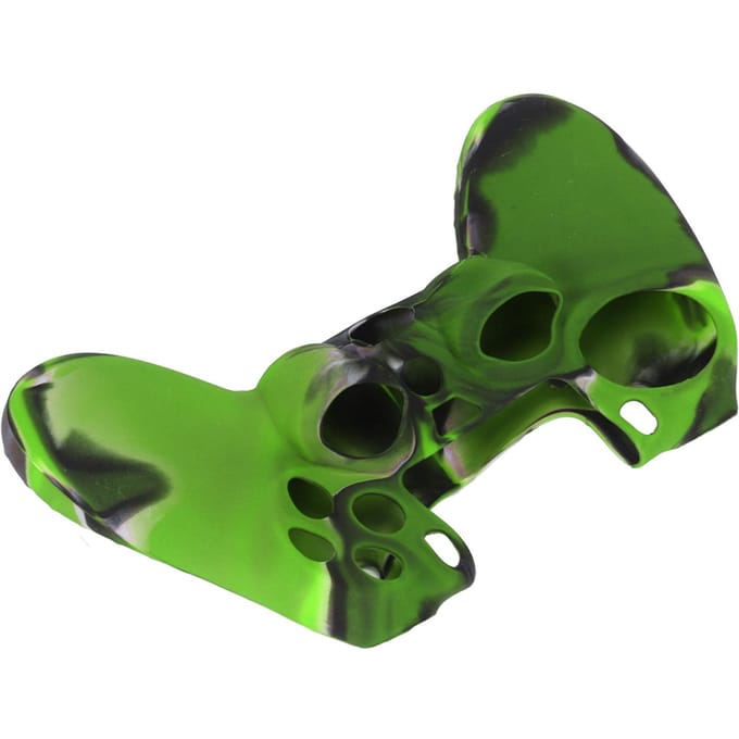 Étui en Silicone Antidérapant Housse de Protection avec 1 Paire de Grips de Pouce pour Manette PS4