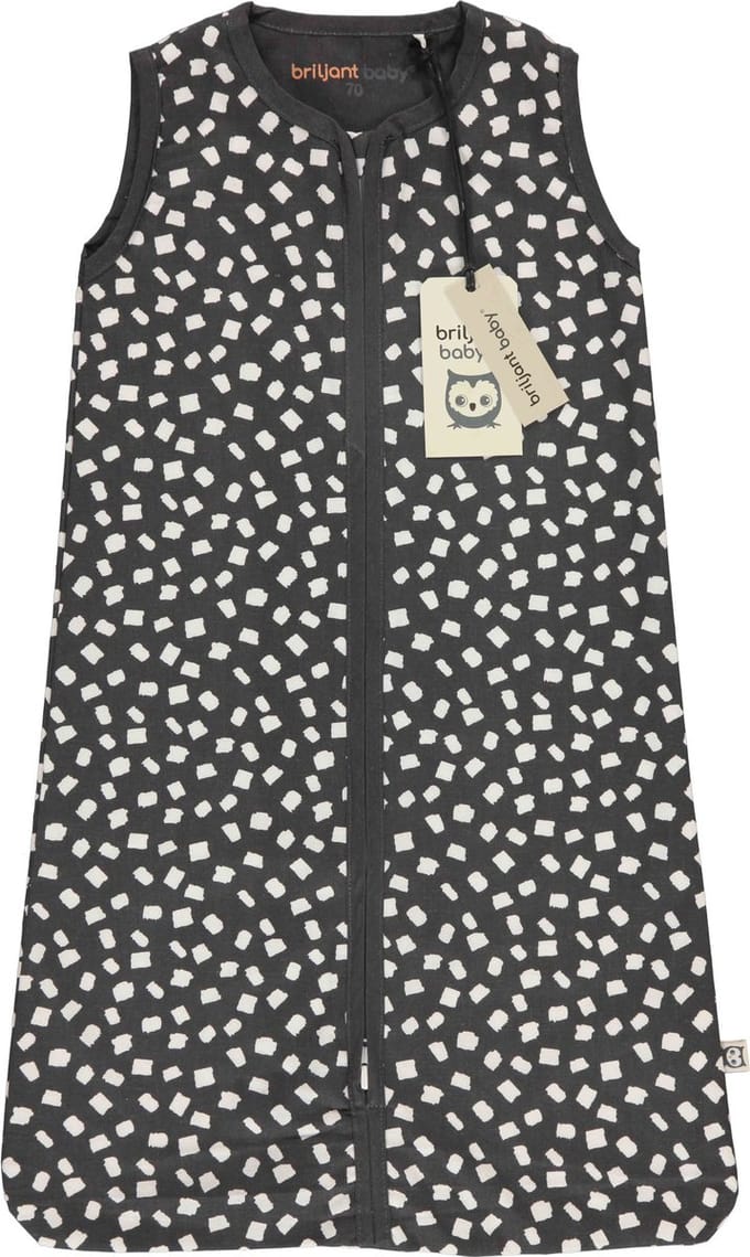 Briljant Baby Zomerslaapzak Maat 70 - Flocks - Dark Grey