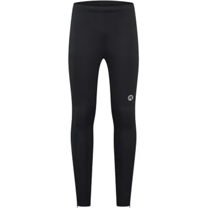 Rogelli Core Heren Lange Hardloopbroek - Achterzak met Rits - Zwart/Fluor