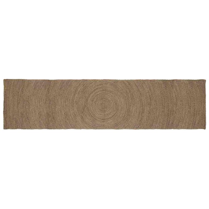 vidaXL - Vloerkleden - Grijs - 60 - x - 400 - cm - Jute